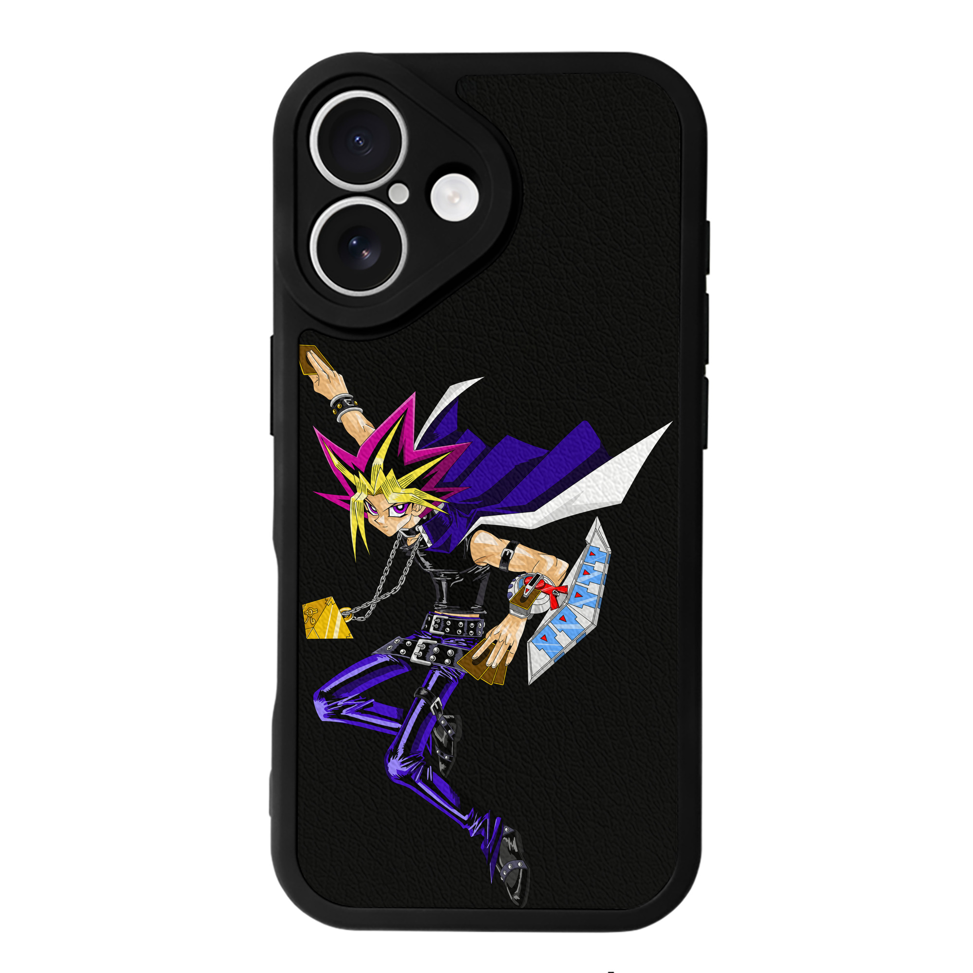 遊☆戯☆王 Yu-Gi-Oh! 【iPhone 16シリーズ対応】シリコンスマホケース（レザー調） 材質：シリコン
